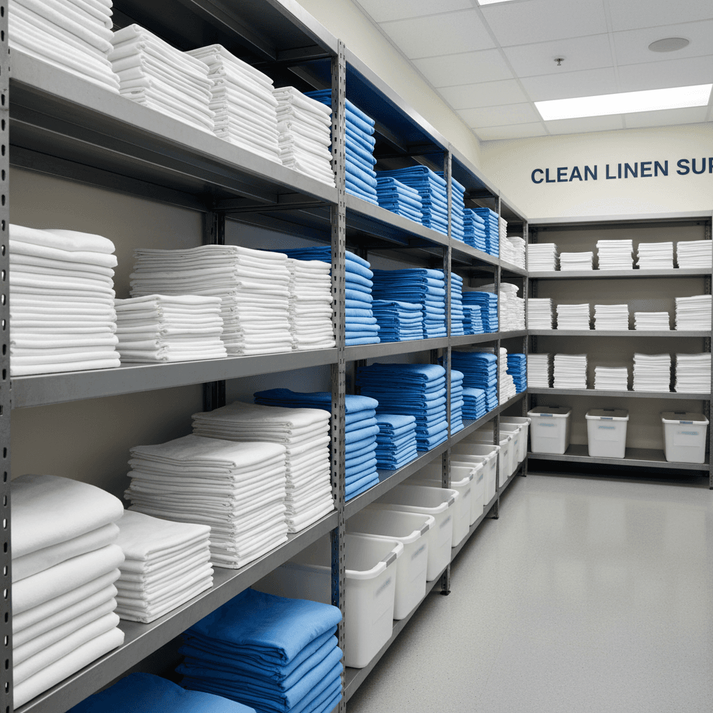 Véyn Health Linen organized storage